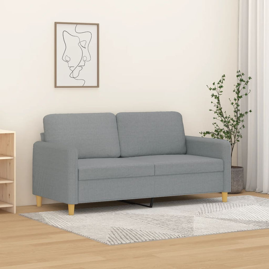 Tweezitsbank Stof 140 cm Lichtgrijs