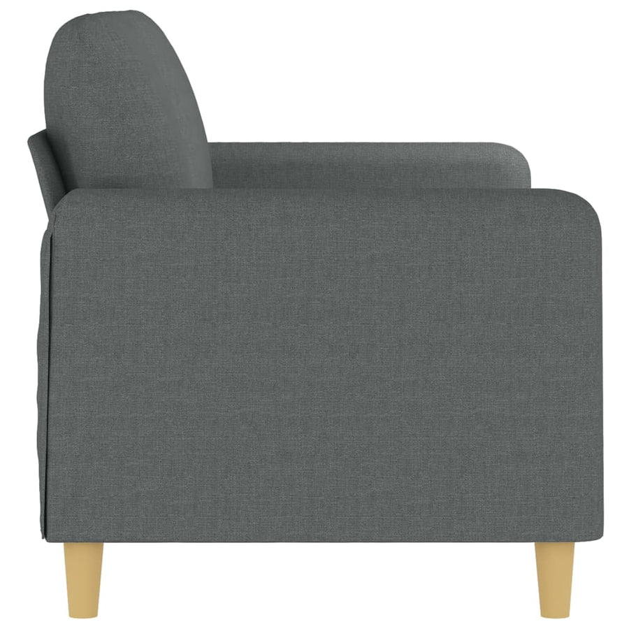 Tweezitsbank Stof 140 cm Donkergrijs