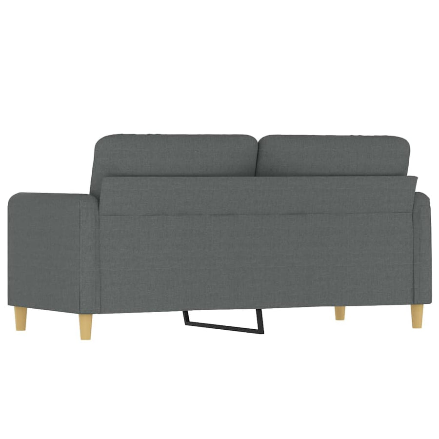 Tweezitsbank Stof 140 cm Donkergrijs