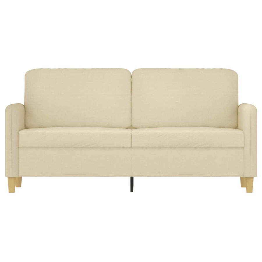 Tweezitsbank Stof Kleurig 140 cm Crème