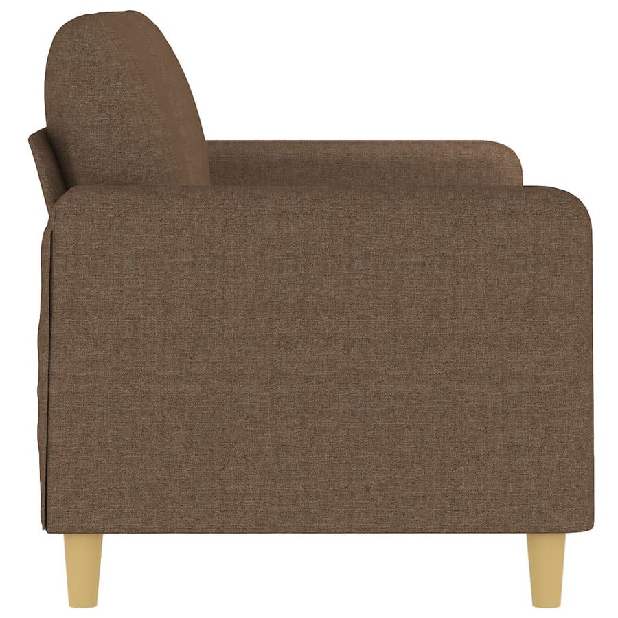 Tweezitsbank Stof 140 cm Bruin