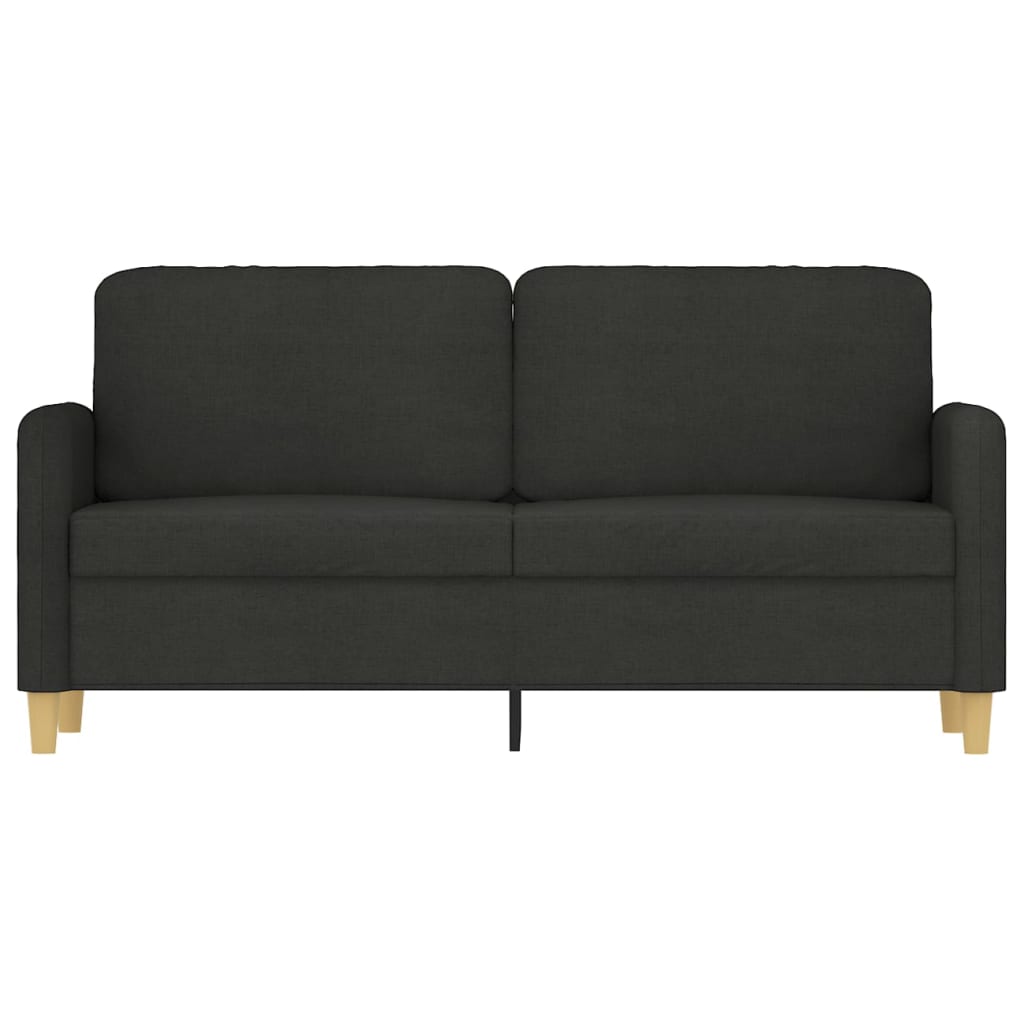 Tweezitsbank Stof 140 cm Zwart
