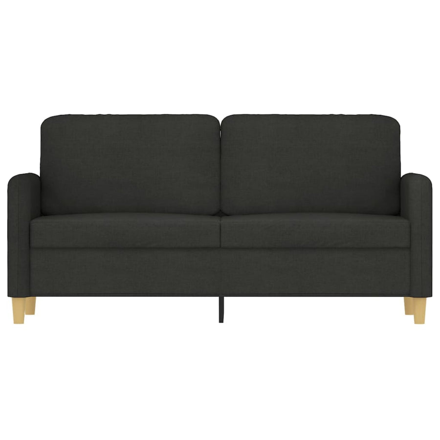 Tweezitsbank Stof 140 cm Zwart