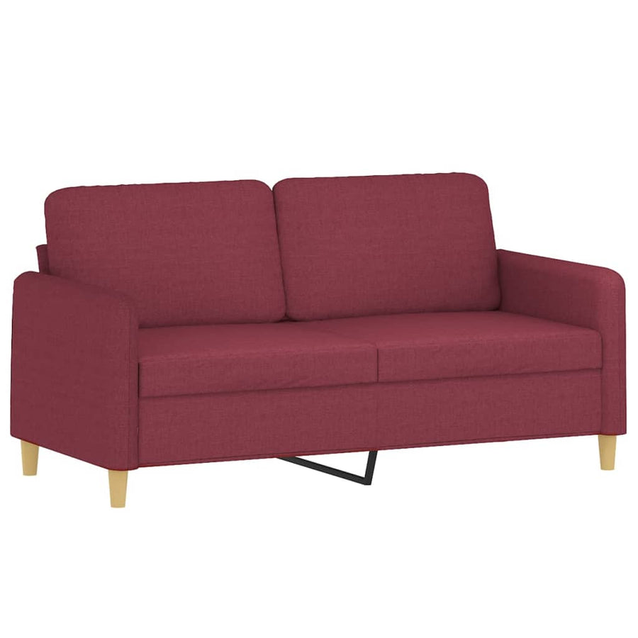 Tweezitsbank Stof 140 cm Wijnrood