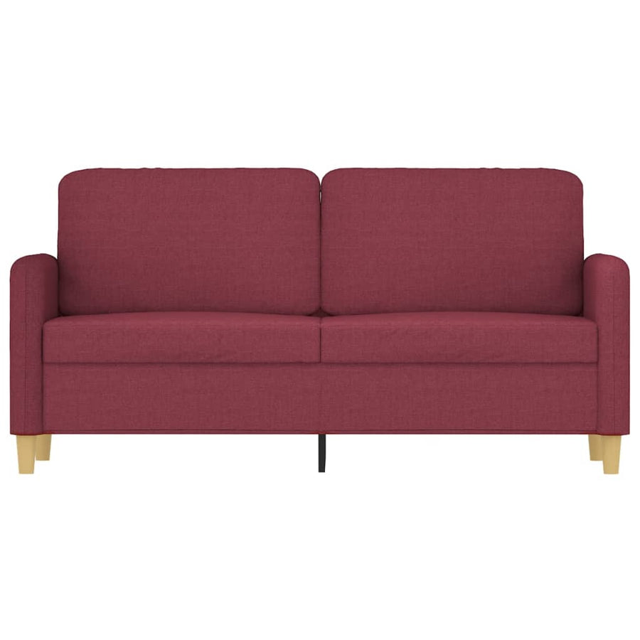 Tweezitsbank Stof 140 cm Wijnrood