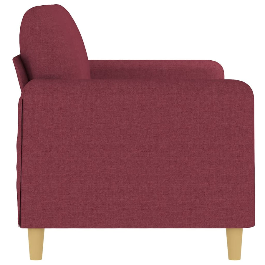 Tweezitsbank Stof 140 cm Wijnrood