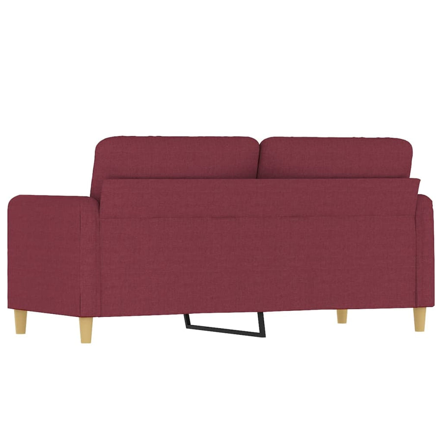 Tweezitsbank Stof 140 cm Wijnrood