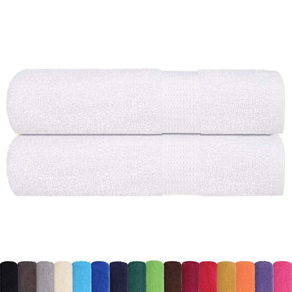 Handdoeken 2 st 50x100 cm 360 g/m² 100% katoen wit