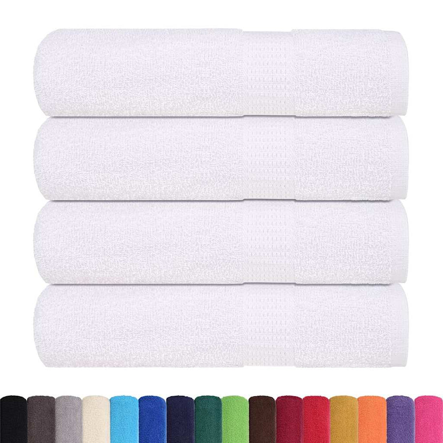 Handdoeken 4 st 50x100 cm 360 g/m² 100% katoen wit
