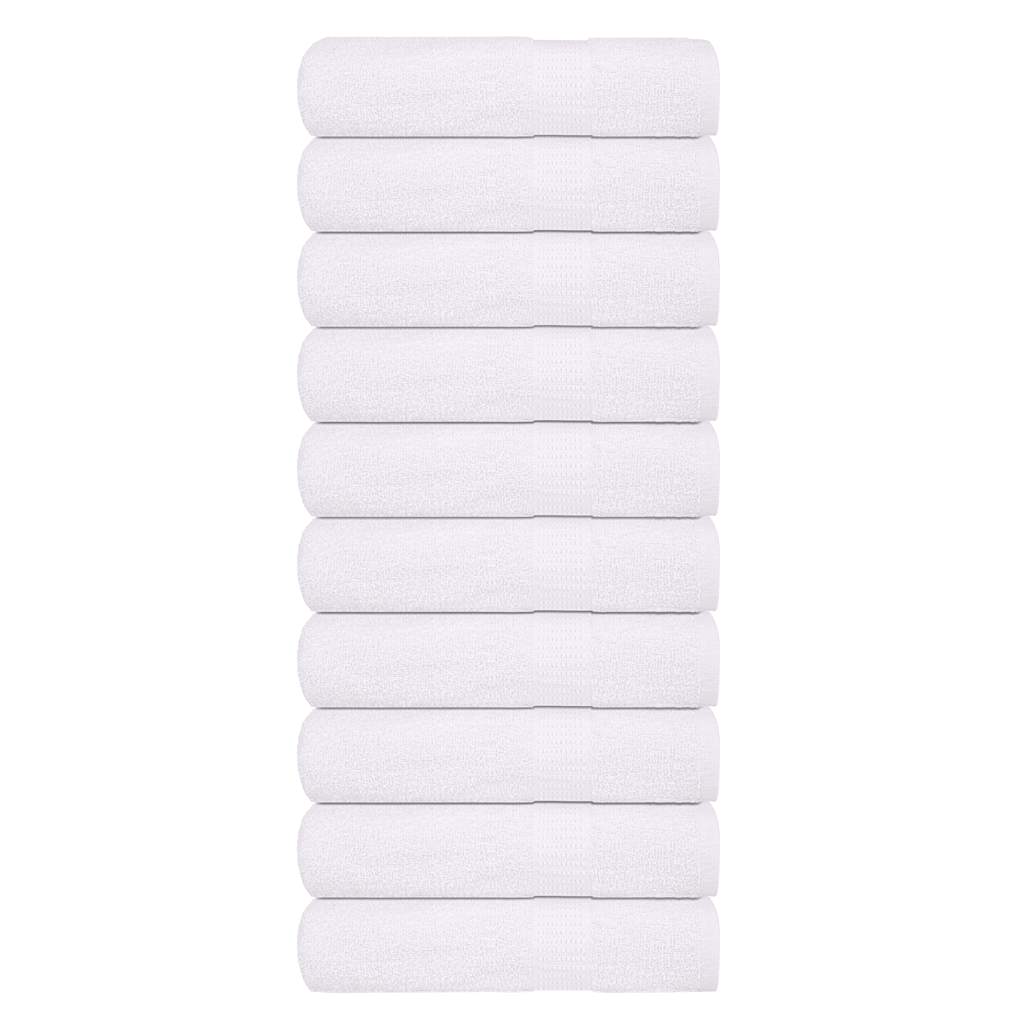 Handdoeken 10 st 50x100 cm 360 g/m² 100% katoen wit