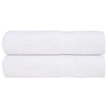 Douchehanddoeken 2 st 70x140 cm 360 g/m² 100% katoen wit