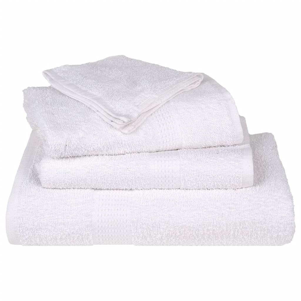 Douchehanddoeken 25 st 70x140 cm 360 g/m² 100% katoen wit