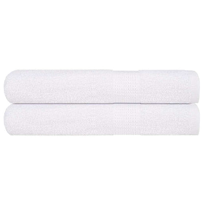 Saunahanddoeken 2 st 80x200 cm 360 g/m² 100% katoen wit