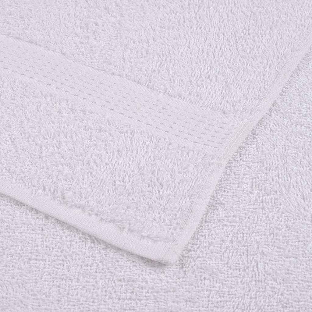Saunahanddoeken 4 st 80x200 cm 360 g/m² 100% katoen wit