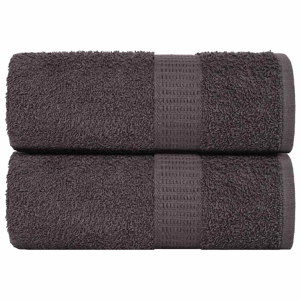 Washandjes 2 st 15x21 cm 360 g/m² 100% katoen antracietkleurig