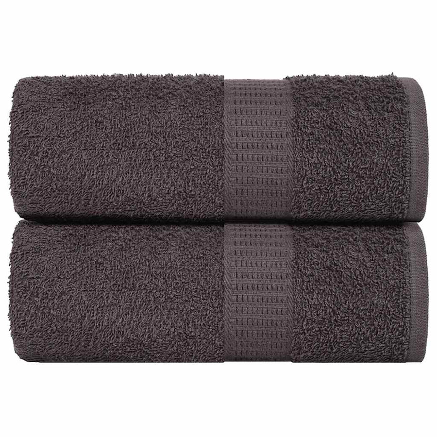 Washandjes 2 st 15x21 cm 360 g/m² 100% katoen antracietkleurig