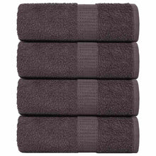 Washandjes 4 st 15x21 cm 360 g/m² 100% katoen antracietkleurig
