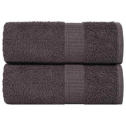 Washandjes 2 st 30x30 cm antraciet katoen