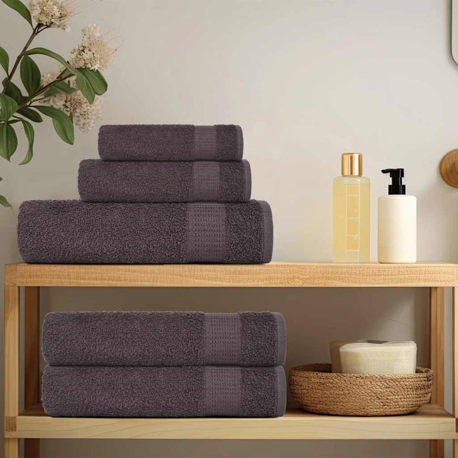 Zeepdoekjes 2 st 30x30 cm 360 g/m² 100% katoen antracietkleurig