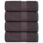 Washandjes 4 stuks 30x30 cm antraciet