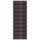 Washandjes 30x30 cm 10 stuks antraciet