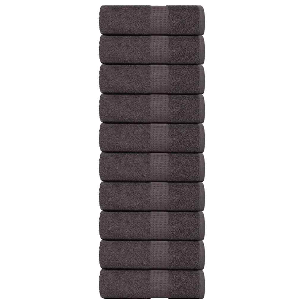 Washandjes FROGN 10 st 30x30 cm 360 g/m² antraciet