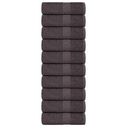 Washandjes 30x30 cm 10 stuks antraciet