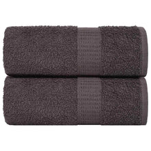 Gastendoekjes 2 st 30x50cm 360g/m² 100% katoen antracietkleurig