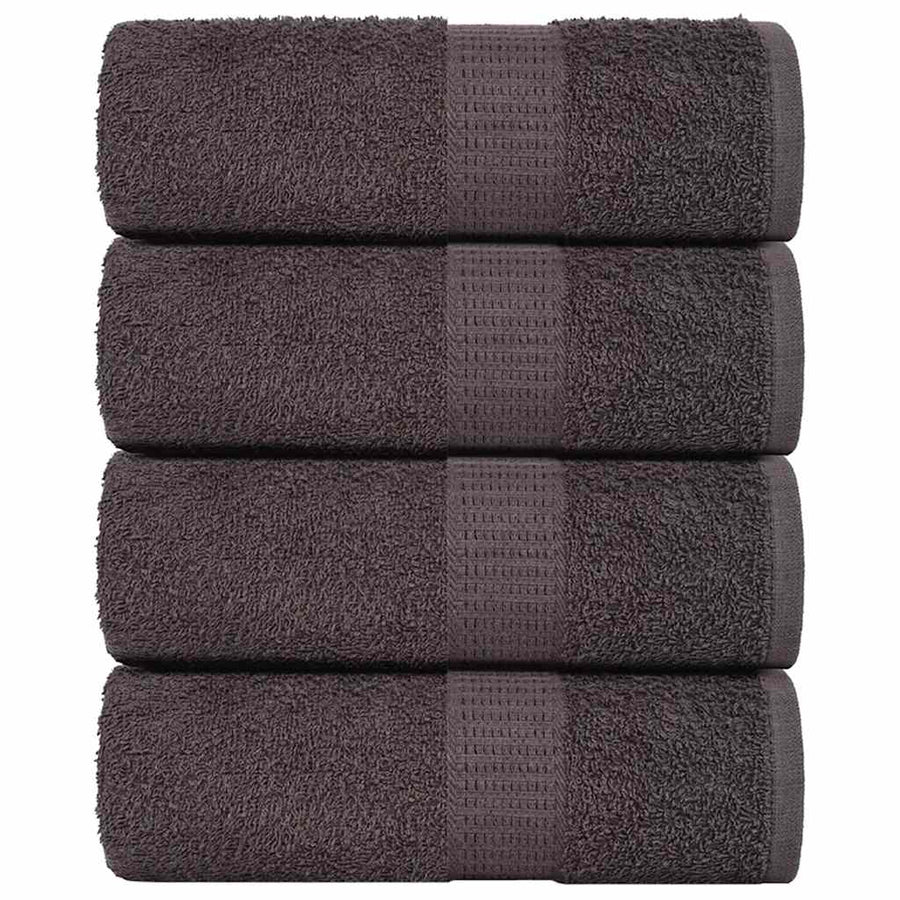 Gastendoekjes 4 st 30x50cm 360g/m² 100% katoen antracietkleurig