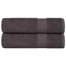 Handdoeken 2 st 50x100 cm 360 g/m² 100% katoen antracietkleurig