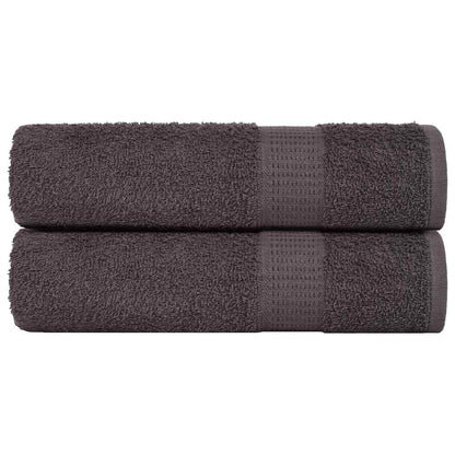 Handdoeken 2 st 50x100 cm 360 g/m² 100% katoen antracietkleurig