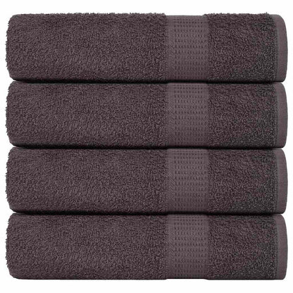 Handdoeken 4 st 50x100 cm 360 g/m² 100% katoen antracietkleurig