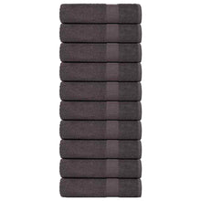 Handdoeken 10st 50x100 cm 360 g/m² 100% katoen antracietkleurig