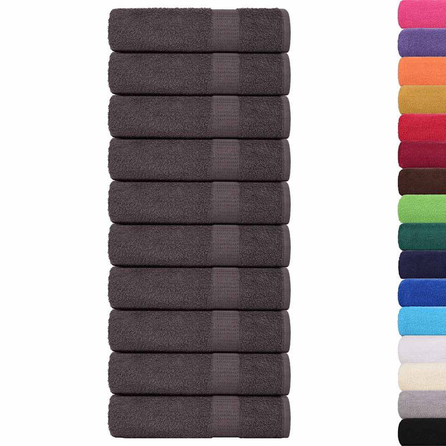 Handdoeken 50st 50x100 cm 360 g/m² 100% katoen antracietkleurig