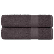 Bath sheets FROGN 2 pcs 70x140 cm 360 g/m² anthracite