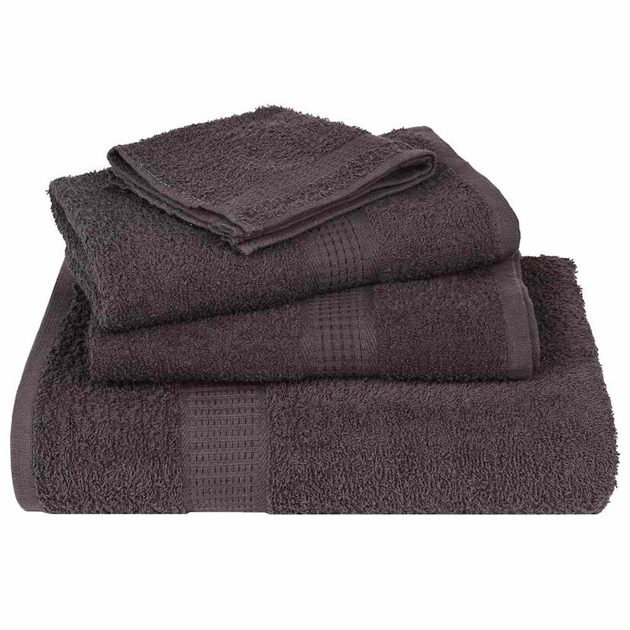 Douchehanddoeken 4 st 70x140 cm 360 g/m² 100% katoen antraciet