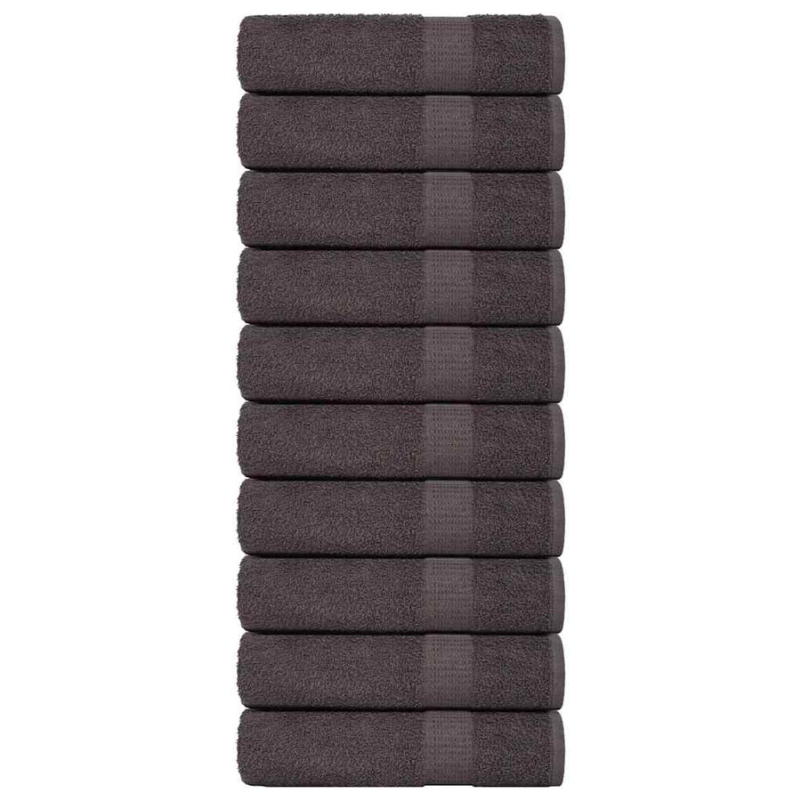 Douchehanddoeken FROGN 10 st 70x140 cm 360 g/m² antraciet