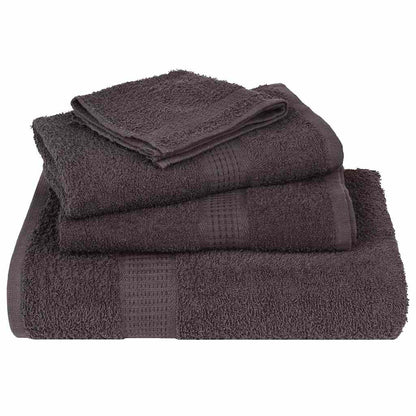 Douchehanddoeken FROGN 10 st 70x140 cm 360 g/m² antraciet