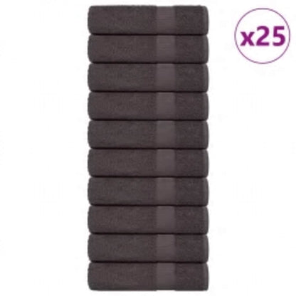 Douchehanddoeken FROGN 25 st 70x140 cm 360 g/m² antraciet