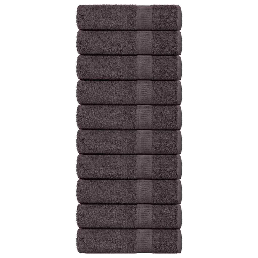 Badhanddoeken 10 st 100x150 cm 360 g/m² 100% katoen antraciet