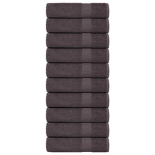 Badhanddoeken 10 st 100x150 cm 360 g/m² 100% katoen antraciet