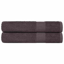 Saunahanddoeken 2 st 80x200 cm 360 g/m² 100% katoen antraciet
