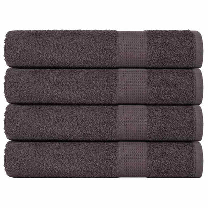 Saunahanddoeken 4 st 80x200 cm 360 g/m² 100% katoen antraciet