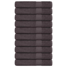 Saunahanddoeken 10 st 80x200 cm 360 g/m² 100% katoen antraciet