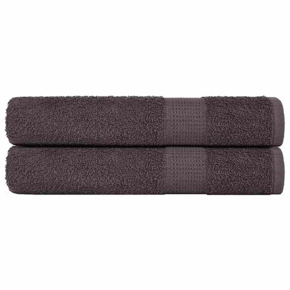 Handdoeken 2 st 100x200cm 360 g/m² 100% katoen antracietkleurig