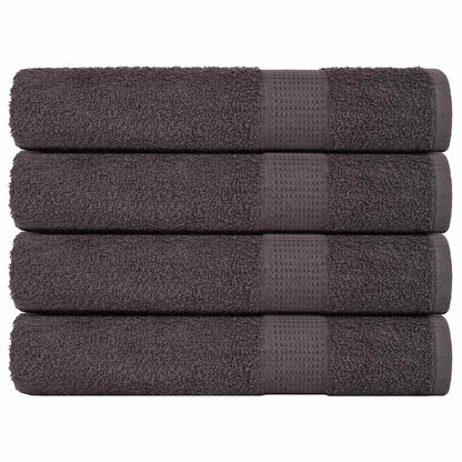 Handdoeken 4 st 100x200cm 360 g/m² 100% katoen antracietkleurig