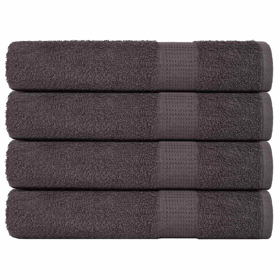 Handdoeken 4 st 100x200cm 360 g/m² 100% katoen antracietkleurig
