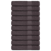 Handdoeken 10 st 100x200 cm 360 g/m² antraciet