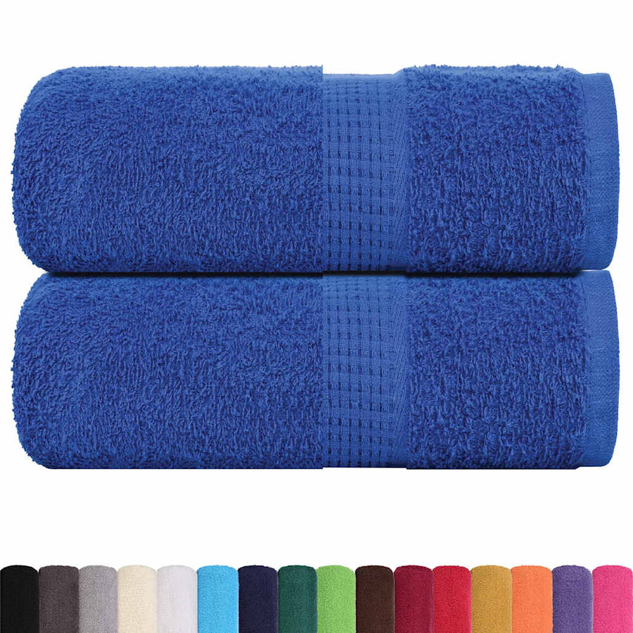 Gastendoekjes 2 st 30x50 cm 360 g/m² 100% katoen blauw