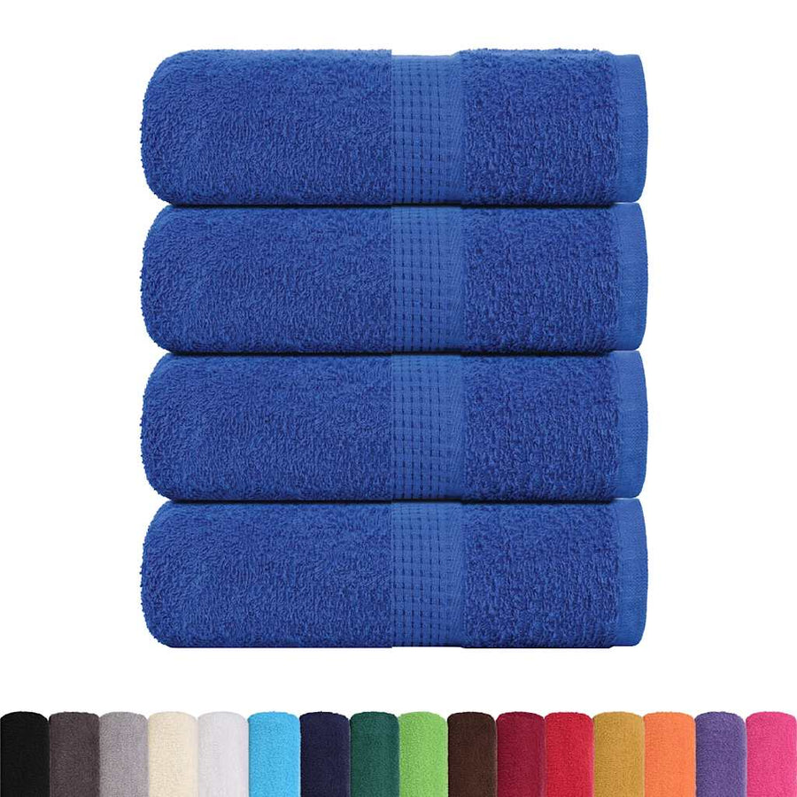 Gastendoekjes 4 st 30x50 cm 360 g/m² 100% katoen blauw